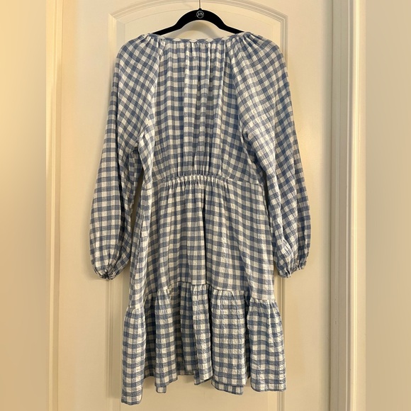 Hatch Maternity Kelsey Blue Gingham Dress - Picture 6 of 7